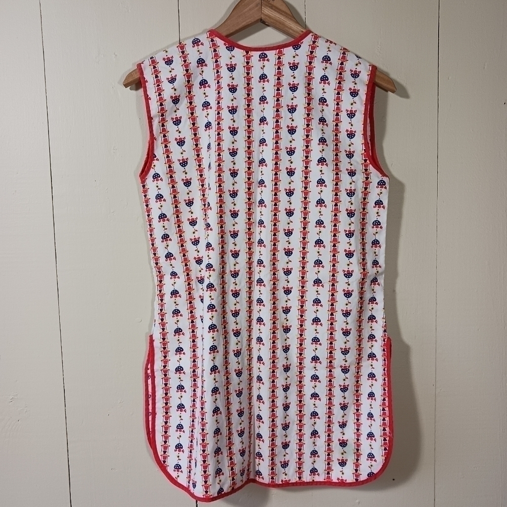VINTAGE House Coat Smock Cobblers Apron - Picture 2 of 6